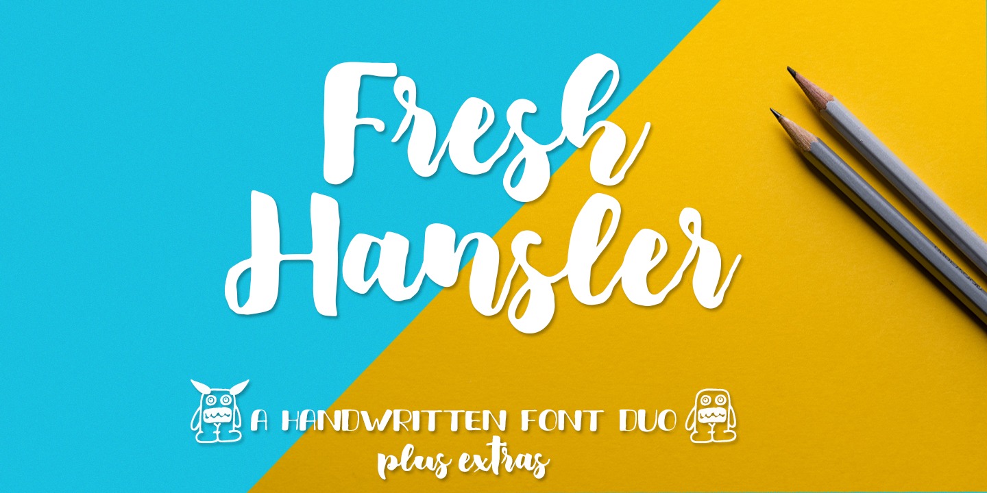 Пример шрифта Fresh Hansler #1